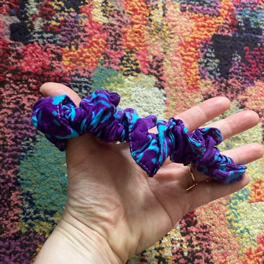Mexicali Blues Purple and Blue Hair Scrunchie